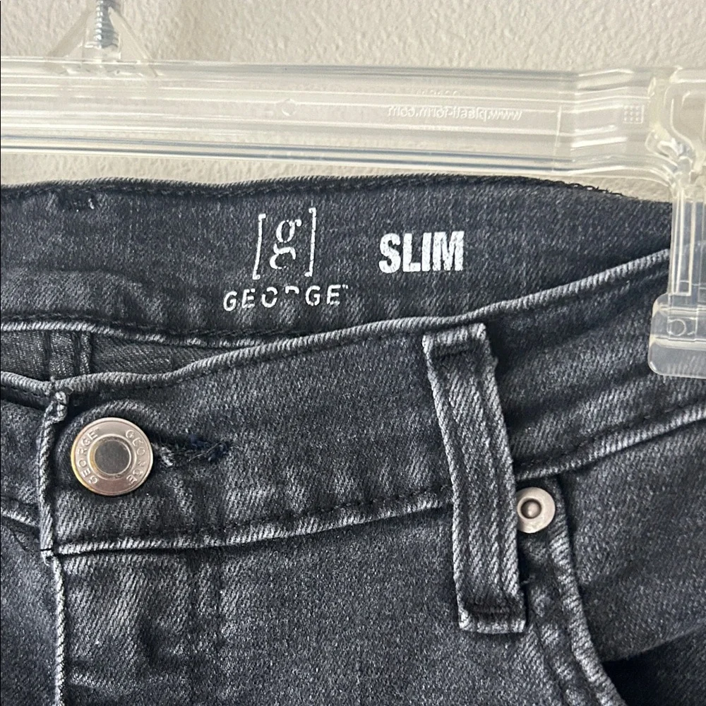 Men's Slim Fit Black Jeans Size 31x30